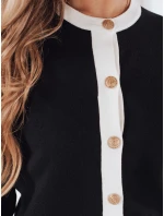 Dámsky čierny sveter na zips CHICLINE FashionStreet MY2558