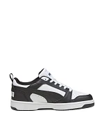 Puma Rebound V6 Lo Mid biela a čierna 393833 01 Puma Rebound V6 Lo Mid biela a čierna 393833 01