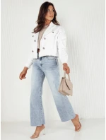 Dámska džínsová bunda LUISE biela FashionStreet TY4126 Dámska džínsová bunda LUISE biela FashionStreet TY4126