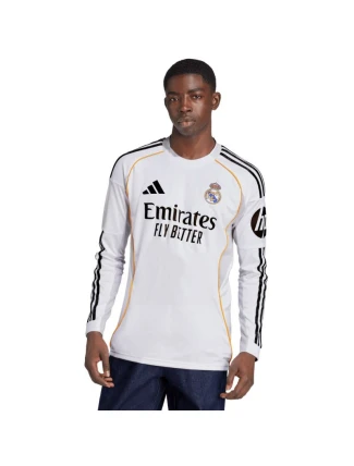 Pánske tričko adidas Real Madrid 25/26 Home s dlhým rukávom biele JN8884 pánske