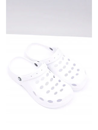 Męskie Klapki Sandały Na Basen Do Ogrodu Białe