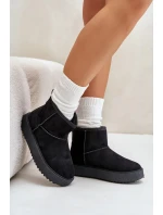 Dámske tenisky na platforme Eco Suede Black Atteria