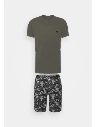 Pánske pyžamo 111360 2F567 76020 šedá - Emporio Armani Pánske pyžamo 111360 2F567 76020 šedá - Emporio Armani