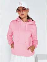 Dámska mikina s kapucňou BASIC pink BY0174