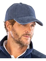 Result Headwear RC 092X 6-panelová vintage čiapka s klobúkom „Pure Cotton“ 28.092X vintage denim