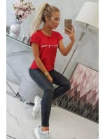 Nakupovanie je moja kardio červená blúzka