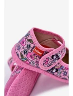 Kapcie Milami Dziecięce Na Rzep W Pandy Różowe Esnia