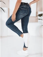 Dámske skinny džínsy tmavomodré FashionStreet UY2807