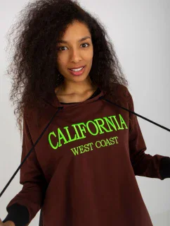 Mikina VI BL 327.70P tmavo hnedá