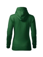 Dámska mikina s kapucňou Cape Free bottle green