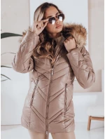 Dámska prešívaná zimná bunda SOLARIS cappuccino FashionStreet TY4010 Dámska prešívaná zimná bunda SOLARIS cappuccino FashionStreet TY4010