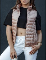 Dámska prešívaná vesta so stojačikom STYLISHZ ružová FashionStreet TY4449