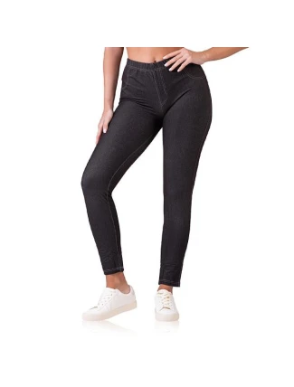 Dámske nohavice RELAX & GO JEANS TREGGINGS - BELLINDA - čierne