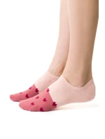Steven 021 vzorované ponožky farba:ružová/hearts 059