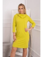Šaty s kapucňou a kiwi vreckami
