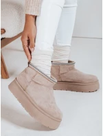 Dámske snežnice na platforme light beige FashionStreet ZY1055 Dámske snežnice na platforme light beige FashionStreet ZY1055