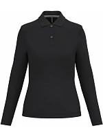 Kariban K 244 Dámske polo tričko s dlhým rukávom z piké 20.K244 čierne Kariban K 244 Dámske polo tričko s dlhým rukávom z piké 20.K244 čierne