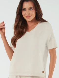 Talianska móda Madri po celej dĺžke farba: béžová