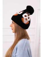 Dámska čiapka Owl K340 čierna