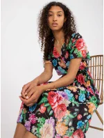 Šaty DHJ SK 13162.92 čierna a červená