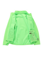 Detská softshellová bunda s membránou ALPINE PRO MULTO neon green gecko