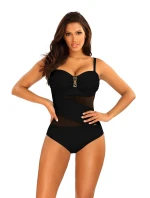 Dámske jednodielne plavky S8030CH3 Gold7 Black - Self Dámske jednodielne plavky S8030CH3 Gold7 Black - Self