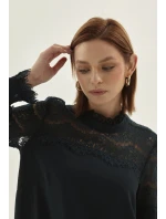 Dámske šaty DRE5300-M10 Tmavo modrá - Monnari Dámske šaty DRE5300-M10 Tmavo modrá - Monnari