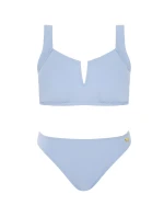 Dámske dvojdielne plavky S1011PM4 Panama 4 light blue - Self Dámske dvojdielne plavky S1011PM4 Panama 4 light blue - Self