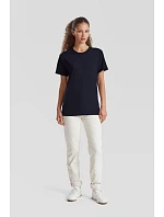 Tričko Fruit of the Loom Pure Cotton T z hrubej bio bavlny 16.1362 tmavá slivka