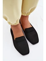 Materiálové Dámské Mokasiny Černé Dorielle
