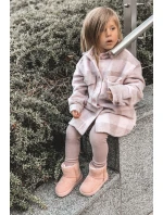 Detské teplé snežnice Suede Pink Gooby Detské teplé snežnice Suede Pink Gooby