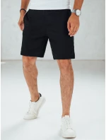 Pánske čierne teplákové šortky FashionStreet SX2512 Pánske čierne teplákové šortky FashionStreet SX2512