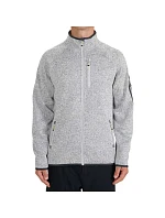 Pánsky fleece 4F M443 cool light grey melange 4FWSS26TFLEM443 27M Pánsky fleece 4F M443 cool light grey melange 4FWSS26TFLEM443 27M