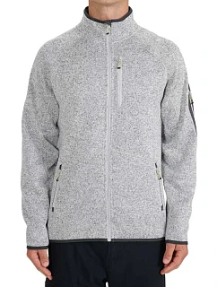 Pánsky fleece 4F M443 cool light grey melange 4FWSS26TFLEM443 27M