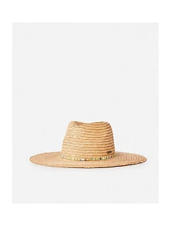 Klobúk RIP CURL Classic Surf Straw Panama v tyrkysovej farbe