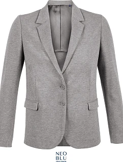 NEOBLU Marcel Women Dámsky piqué sako 24.3170 šedá melírovaná