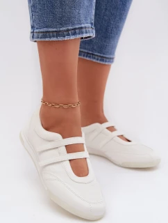 Sportovní dámské baleríny S Paskami Bílé Farvessa