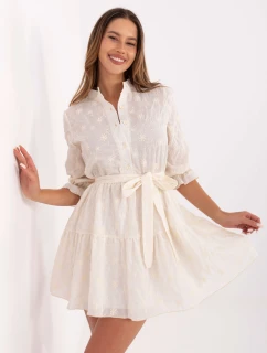 Šaty LK SK 510085.06 svetlo béžová