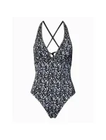 Dámske jednodielne plavky s logom Core KW0KW02076-0GK - Calvin Klein