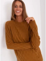 Dámsky sveter AT SW 2326.37X Svetlo hnedý - FPrice