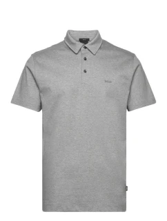Pánska polokošeľa BOSS Palosh 30 silver slim fit sivá (50471335-041)