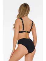 Dámske dvojdielne plavky Barcelona 1 S896BE1 Black with Leaves - Self Dámske dvojdielne plavky Barcelona 1 S896BE1 Black with Leaves - Self