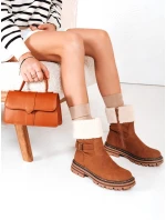Dámske zateplené ťavie čižmy FashionStreet ZY1226 Dámske zateplené ťavie čižmy FashionStreet ZY1226
