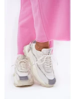 Damskie Sportowe Buty Cross Jeans II2R4017C Białe