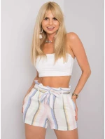 Šortky RO SN 2514.34P biela a modrá Šortky RO SN 2514.34P biela a modrá