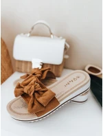 Dámske žabky LOVESLIDE camel FashionStreet ZY0996