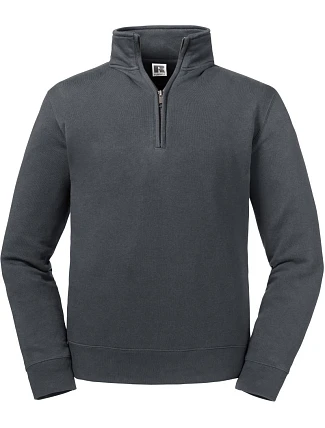Russell Athletic 270M Mikina s 1/4 zipsom „Authentic“ 10.270M convoy grey Russell Athletic 270M Mikina s 1/4 zipsom „Authentic“ 10.270M convoy grey