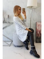Oversize blúzka svetlo šedá Oversize blúzka svetlo šedá