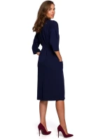 Denné šaty S230 tmavomodré - Stylove Denné šaty S230 tmavomodré - Stylove