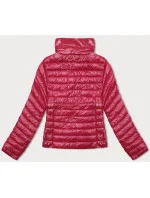 Červená prešívaná dámska bunda so stojačikom (16M9108-270)